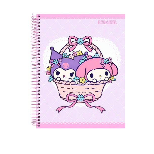 CUADERNO TRIPLE CARTA PROARTE 7MM 150H MY MELODY KUROMI 2