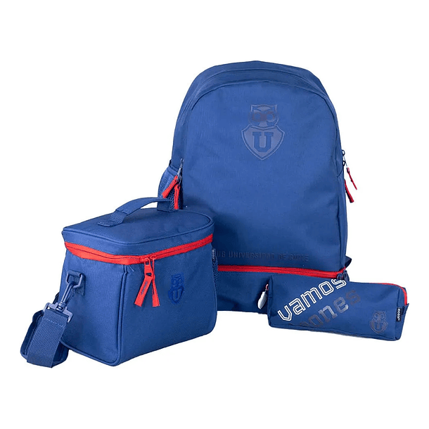 PACK ESCOLAR MOCHILA U DE CHILE FANATICOS MOOSE  1