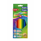 LÁPIZ COLOR TORRE IMAGIA LARGO HEXAGONAL 12 COLORES 1