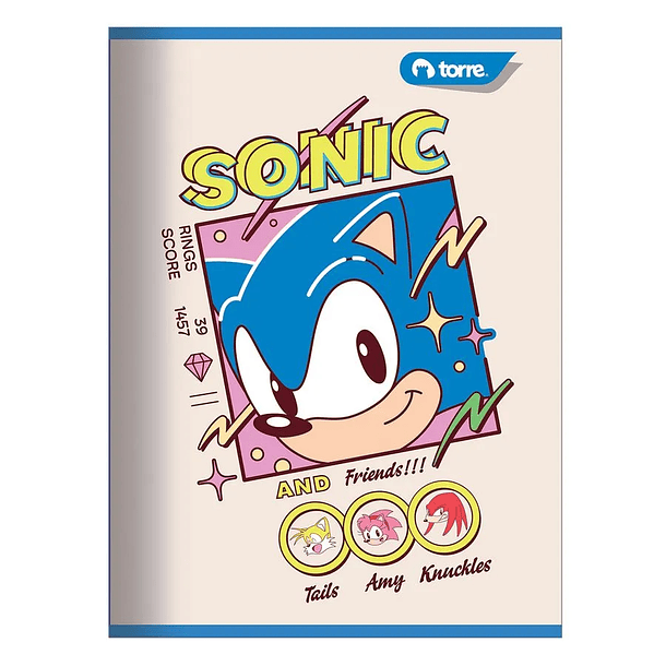 CUADERNO COLLEGE TORRE SONIC 7MM 80 HOJAS 1