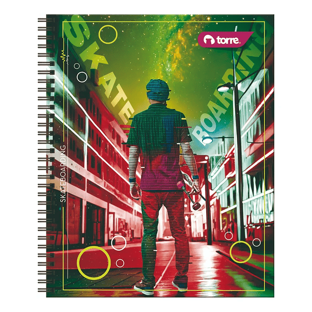 CUADERNO UNIVERSITARIO CLASICO HOMBRE 7MM 100H TORRE 2