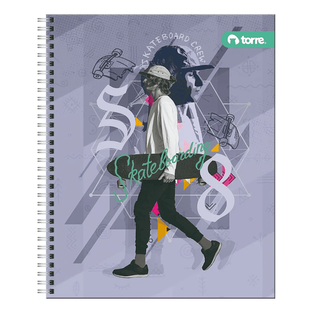 CUADERNO UNIVERSITARIO CLASICO HOMBRE 7MM 100H TORRE 3