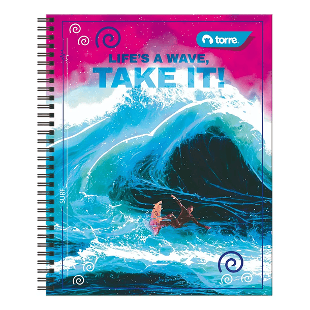 CUADERNO UNIVERSITARIO CLASICO HOMBRE 7MM 100H TORRE 8