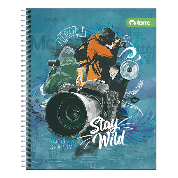 CUADERNO UNIVERSITARIO CLASICO HOMBRE 7MM 100H TORRE 11