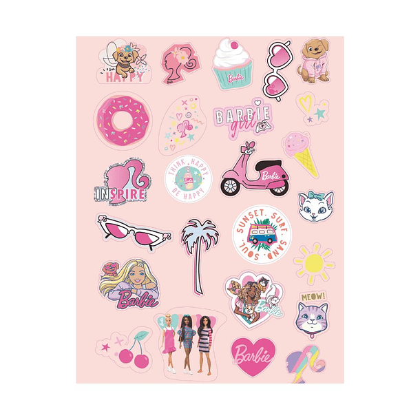 CUADERNO CARTA TRIPLE TOP BARBIE 7MM 120H TORRE 5