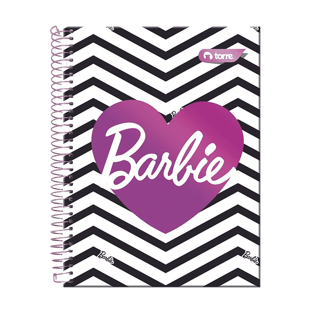 CUADERNO CARTA TRIPLE TOP BARBIE 7MM 120H TORRE 4