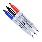 MARCADOR PERMANENTE DUO 3 COLORES TORRE  1