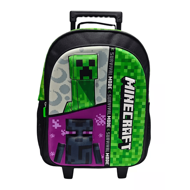 MOCHILA CON RUEDAS MINECRAFT 2