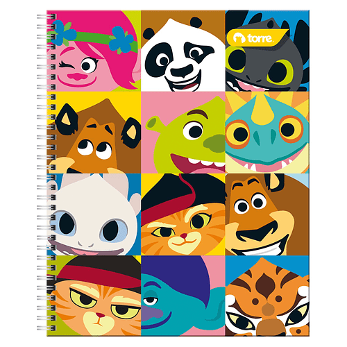 CUADERNO UNIVERSITARIO TORRE 7MM 100H KOUKOU PACK 10