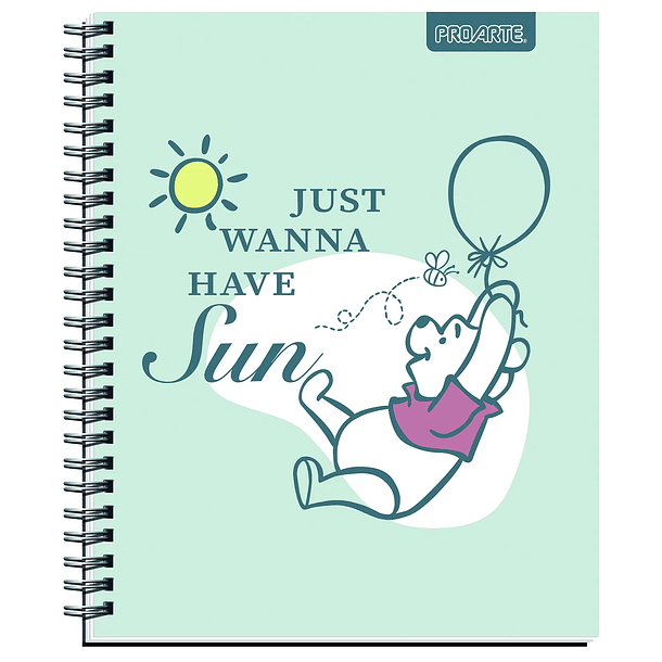 CUADERNO UNIVERSITARIO PROARTE 100H 7MM WINNIE POOH PACK 10 2