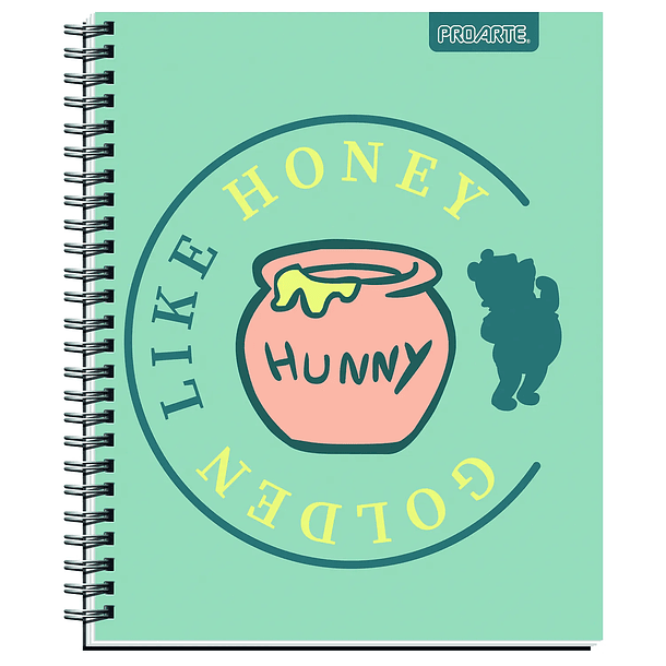 CUADERNO UNIVERSITARIO PROARTE 100H 7MM WINNIE POOH PACK 10 4