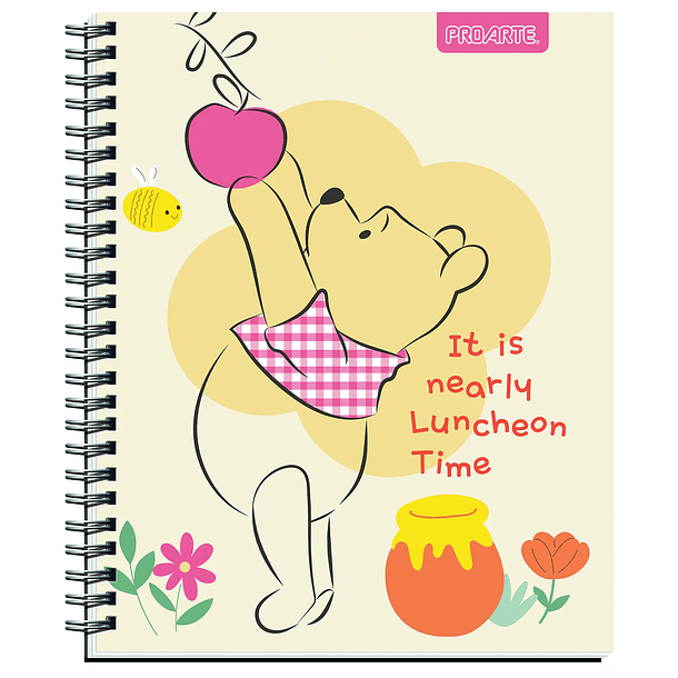 CUADERNO UNIVERSITARIO PROARTE 100H 7MM WINNIE POOH PACK 10 5
