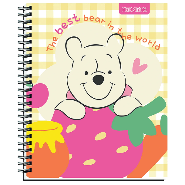 CUADERNO UNIVERSITARIO PROARTE 100H 7MM WINNIE POOH PACK 10 7