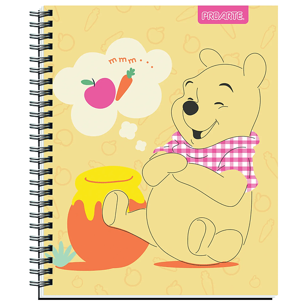 CUADERNO UNIVERSITARIO PROARTE 100H 7MM WINNIE POOH PACK 10 10
