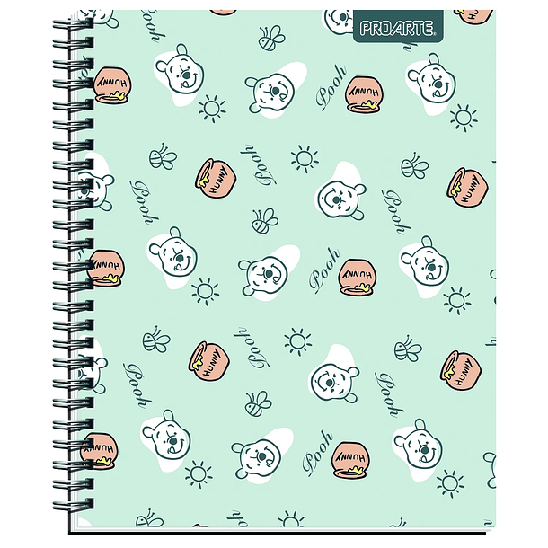 CUADERNO UNIVERSITARIO PROARTE 100H 7MM WINNIE POOH PACK 10 11