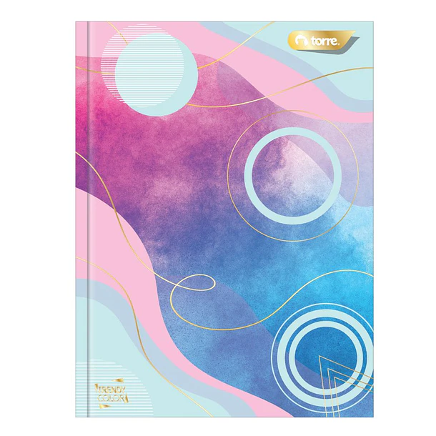 CUADERNO ESPECIAL CARTA TRENDY COLOR 120 HOJAS 7MM TORRE 5