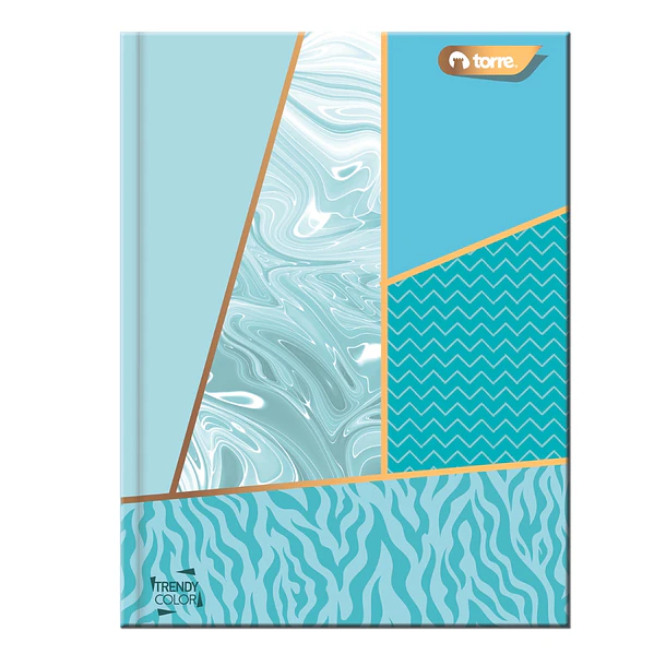 CUADERNO ESPECIAL CARTA TRENDY COLOR 120 HOJAS 7MM TORRE 1