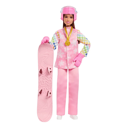 BARBIE PROFESIONES MUÑECA SET DE LUJO  SNOWBOARDER