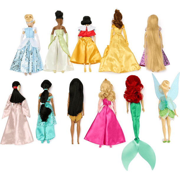 SET PRINCESAS DISNEY STORE 11 MUÑECAS CON ACCESORIOS 6
