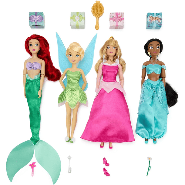 SET PRINCESAS DISNEY STORE 11 MUÑECAS CON ACCESORIOS 8