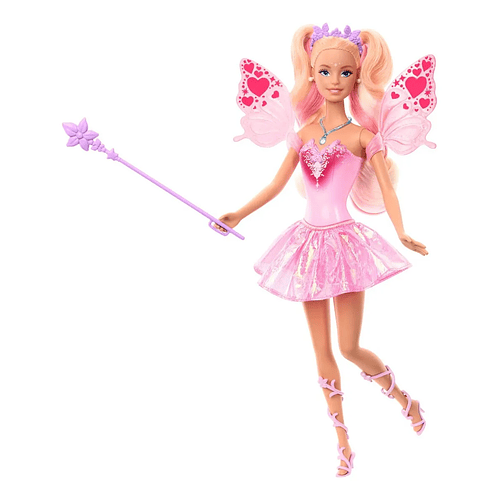 BARBIE HADA COLOR CHANGE CON ALAS Y ACCESORIOS