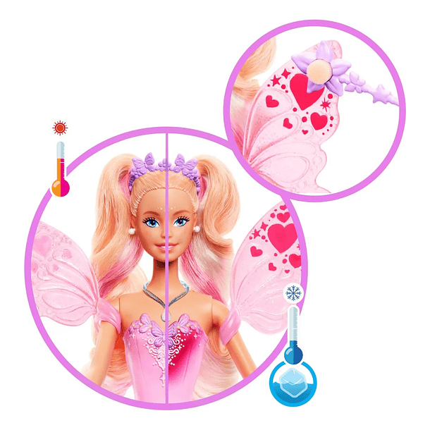 BARBIE HADA COLOR CHANGE CON ALAS Y ACCESORIOS 5