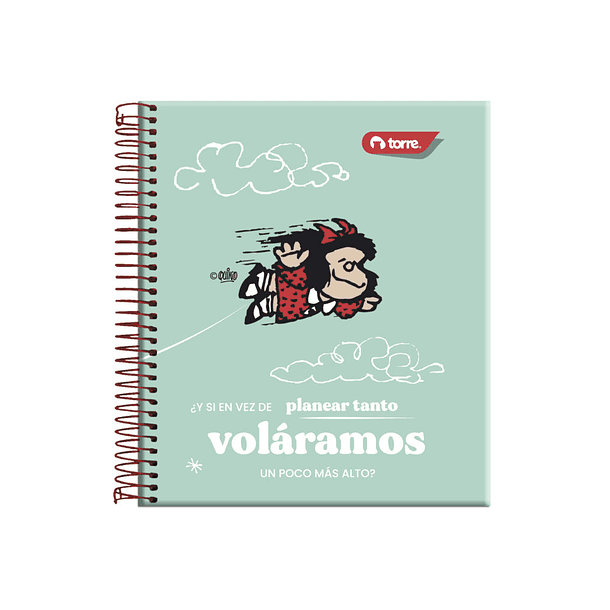 CUADERNO BOOK MAFALDA 7MM TORRE 150 HOJAS  1