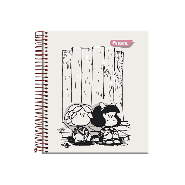CUADERNO BOOK MAFALDA 7MM TORRE 150 HOJAS  3