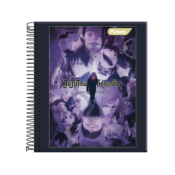 CUADERNO JUJUTSU KAISEN TORRE 7MM 150 HOJAS  3