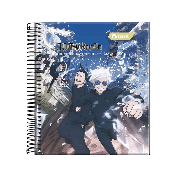 CUADERNO JUJUTSU KAISEN TORRE 7MM 150 HOJAS  4