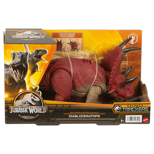 JURASSIC WORLD DIABLOCERATOPS RUGIDO SALVAJE HLP16 4