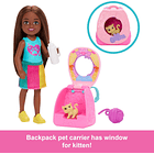 BARBIE CHELSEA MOCHILA GATITO SET MASCOTA MATTEL 3