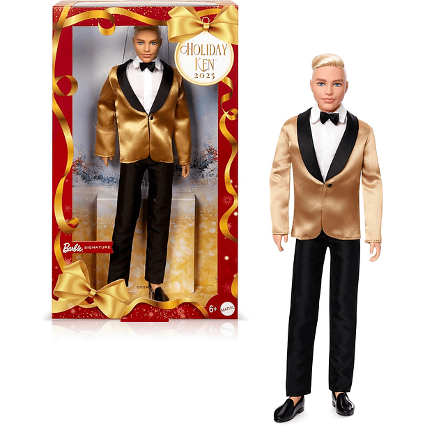 BARBIE SIGNATURE HOLIDAY KEN 2025 MUÑECO COLECCIONABLE 1