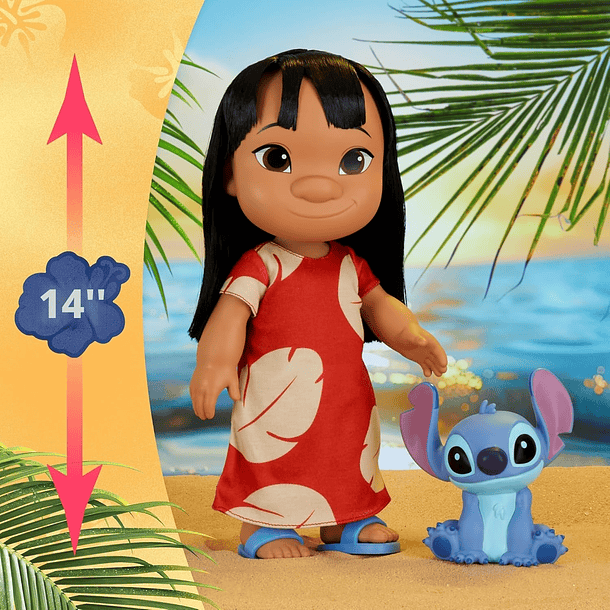 MUÑECA LILO 35 CM CON STITCH 12 CM DISNEY JUST PLAY 2