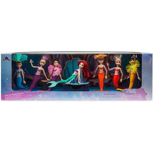 SET ARIEL Y HERMANAS MINI DOLL DISNEY OFICIAL