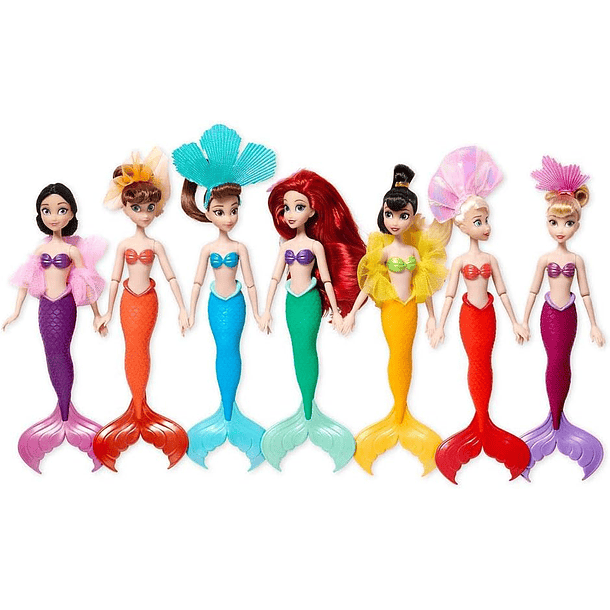 SET ARIEL Y HERMANAS MINI DOLL DISNEY OFICIAL 2