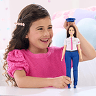 BARBIE PILOTO CAREERS CON UNIFORME Y GORRA 3