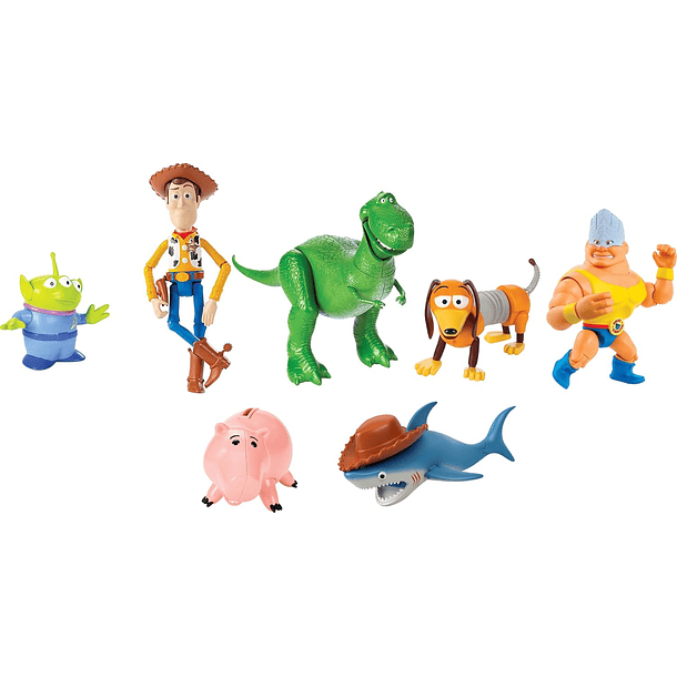 FIGURAS TOY STORY DISNEY 100 SET 7 PERSONAJES MATTEL 3