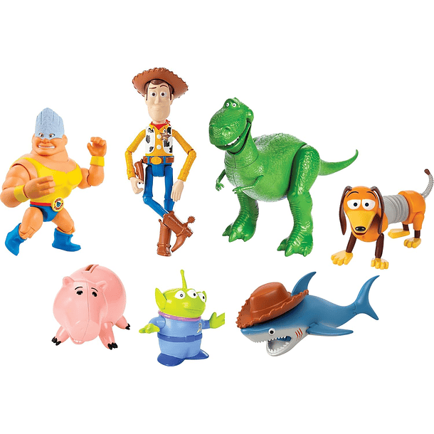 FIGURAS TOY STORY DISNEY 100 SET 7 PERSONAJES MATTEL 4