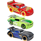 SET 3 AUTOS CARS NEON PULL-BACK DISNEY STORE OFICIAL 2