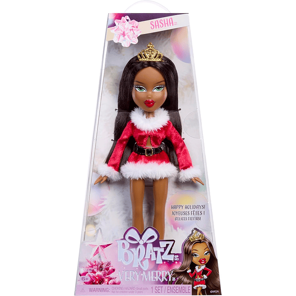 Muñeca Bratz Very Merry Sasha Navidad Original 6