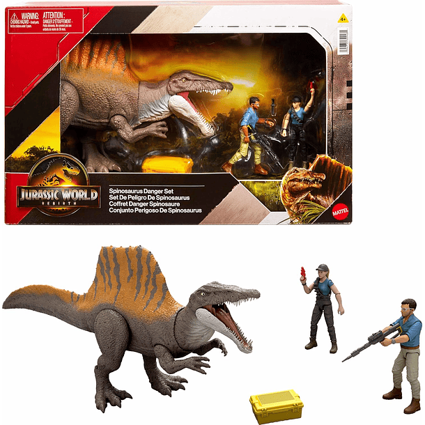 JURASSIC WORLD SPINOSAURUS STORYPACK MATTEL 1
