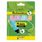 DESTACADORES TORRE WINDOW VISION 4 COLORES PASTEL 1