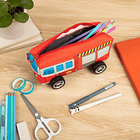 ESTUCHE CARRO DE BOMBEROS FABER CASTELL ROJO 6