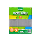 FORRO LIBROS TRANSPARENTE 10 UND TORRE PACK  1