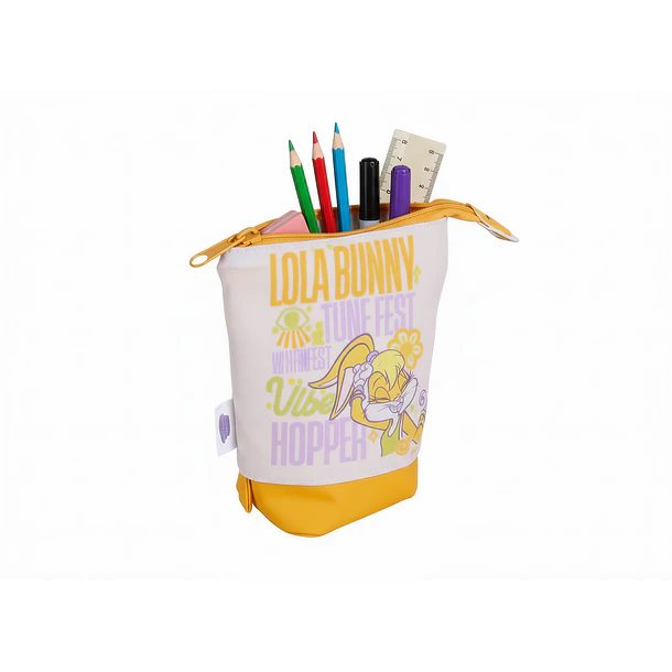 CARTUCHERA ESCOLAR TORRE LOLA BUNNY TUNE FEST EXTENSIBLE 2