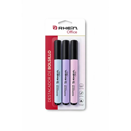 DESTACADOR BOLSILLO RHEIN OFFICE PASTEL