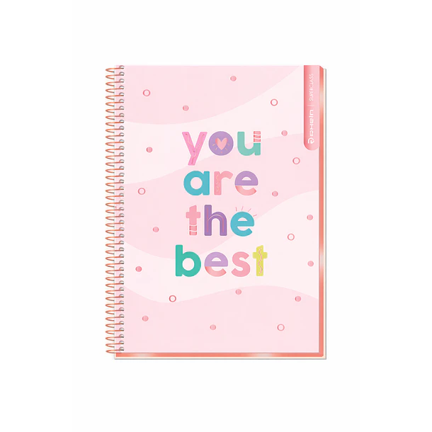 CUADERNO RHEIN S.CLASS CARTA PASTEL 120H PUNTOS 7MM 2