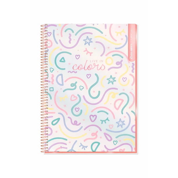 CUADERNO RHEIN S.CLASS CARTA PASTEL 120H PUNTOS 7MM 3