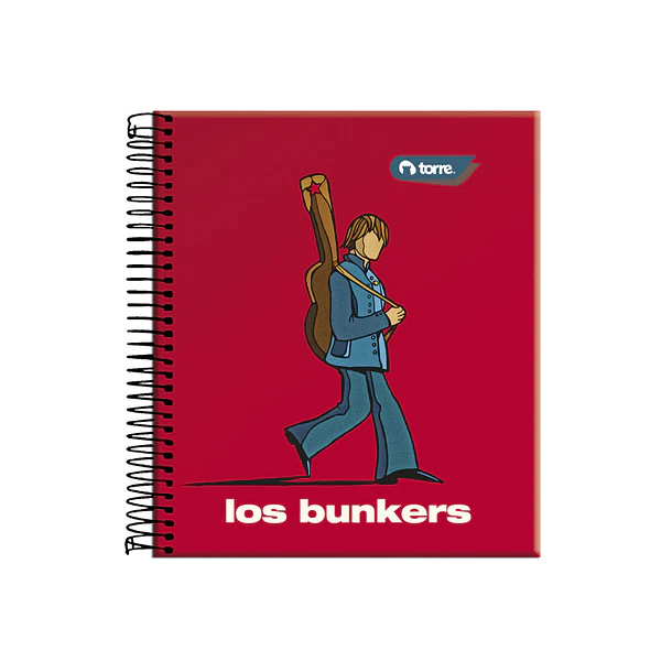 CUADERNO BOOK LOS BUNKERS 150 HOJAS TORRE 7MM 3